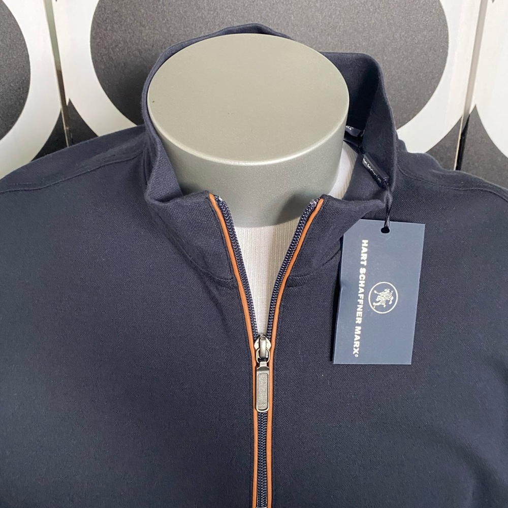 Hart Schaffner Marx 1/4 zip knit vest